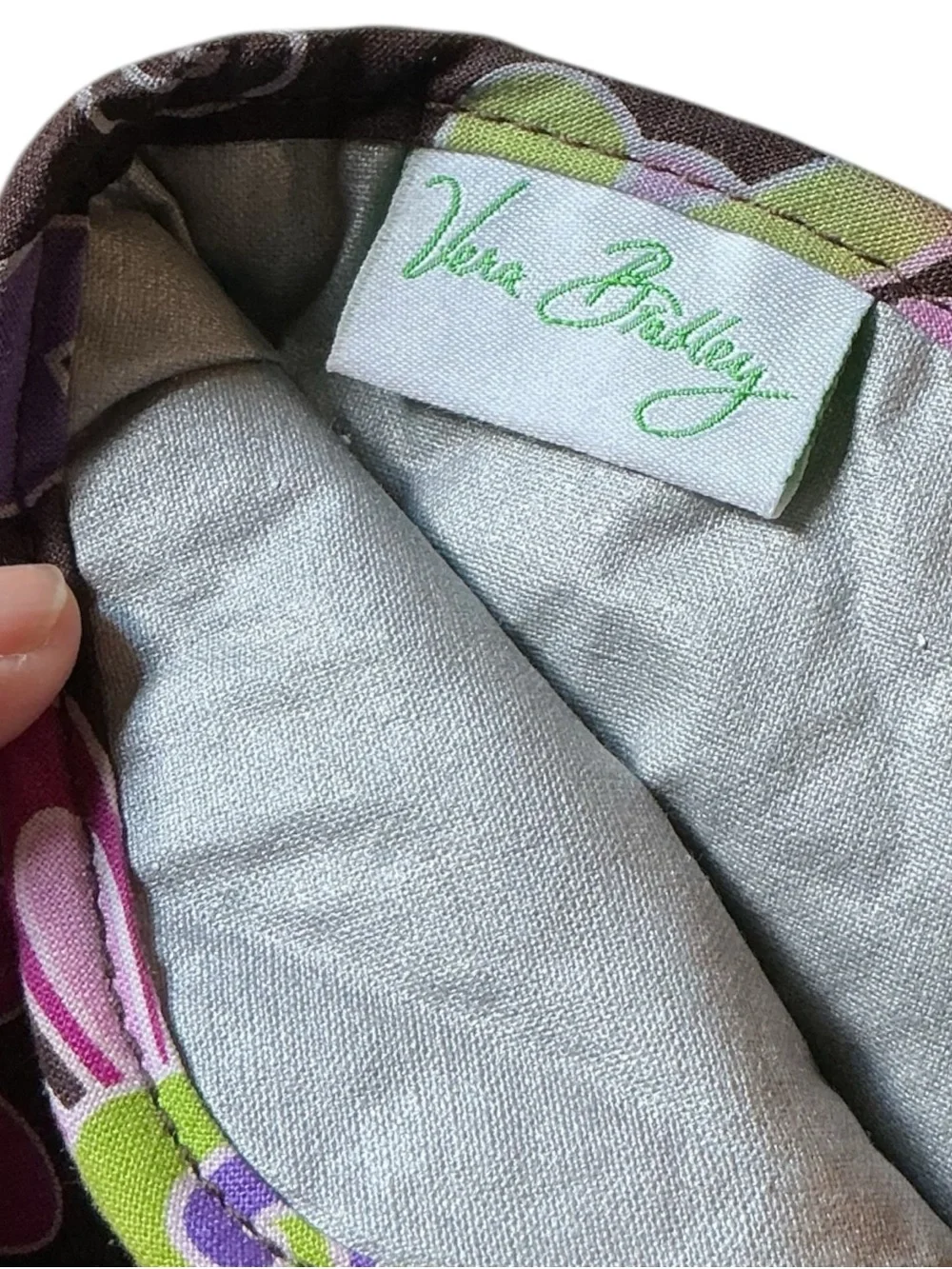 Vera Bradley Purple Punch Styling Tool Storage Case Curling Flat Iron Heat Resis